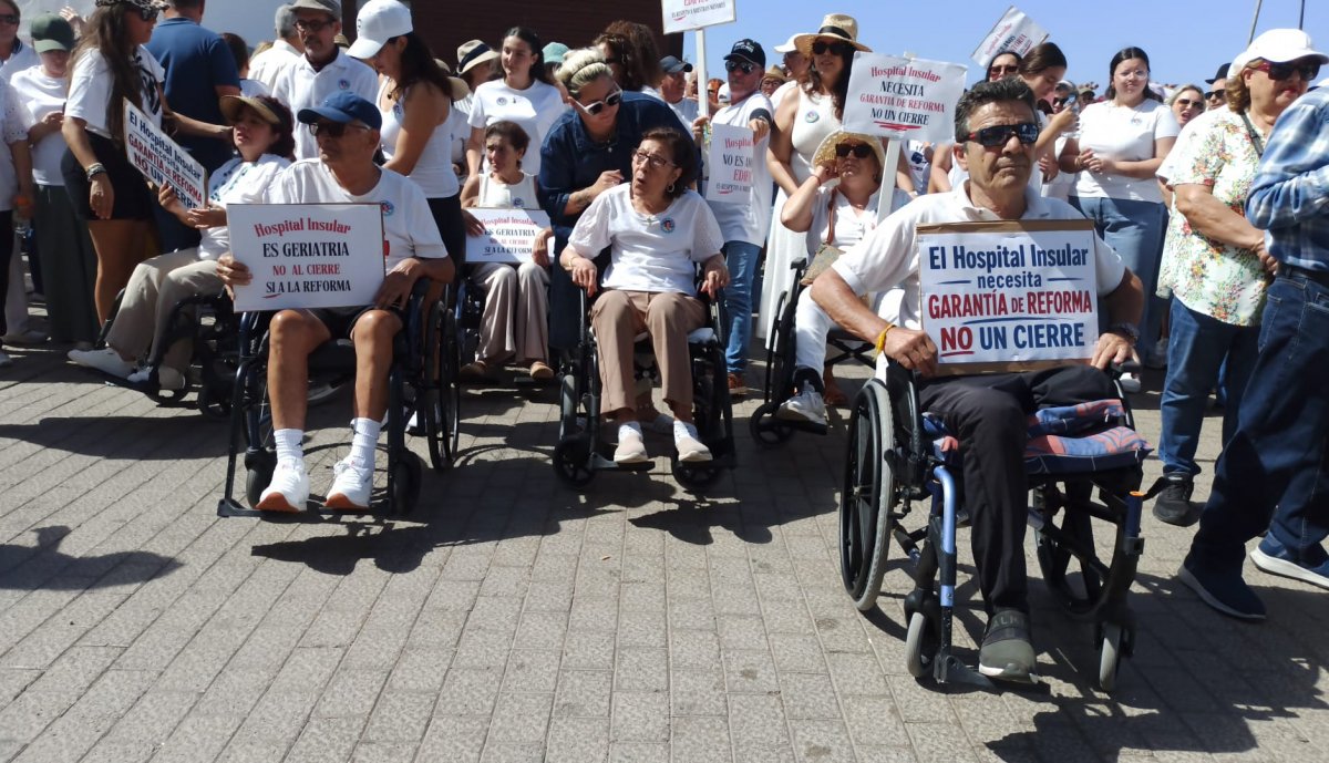 Demonstration für das Hospital Insular Lanzarote